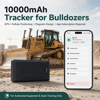 Traceur GPS magnétique Trevaron Auto 10000mAh pour engins lourds, localisateur de chantier avec surveillance par application pour la sécurité des chantiers