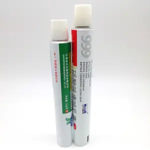 Tubos plegables de aluminio vacíos de Medicina de Color de alta calidad para tubos de gel de aluminio de Gel Vaginal