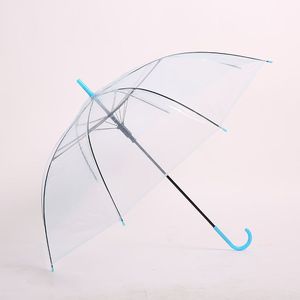 Parapluie transparent à long manche, ouverture automatique, armature en acier, protection soleil et pluie, cadeau d'affaires - Product Image 4