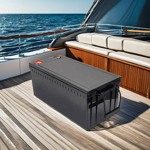 12V 60Ah baterai pencari ikan Lithium tahan air baterai 12.8V 100Ah 120Ah LiFePO4 baterai untuk memancing es perahu dan Kayak - Product Image 4