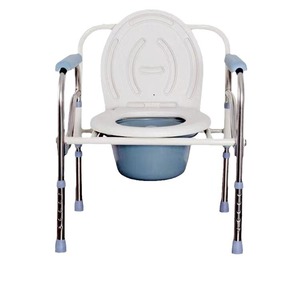 Commode Chair For Elderly Pregnant Women Disabled Hospital Use Foldable Toilet Seat With Bucket - Product Image 3