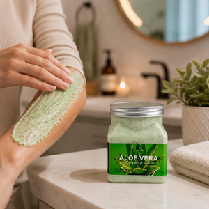 <span class=keywords><strong>Exfoliante</strong></span> corporal orgánico <span class=keywords><strong>de</strong></span> 350g, <span class=keywords><strong>exfoliante</strong></span> corporal natural con extracto <span class=keywords><strong>de</strong></span> aloe vera - Product Image 1