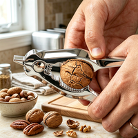Utensilio de Cocina Multiusos para Mariscos, Abridor de Mariscos de Aleación de Zinc, Abridor de Almejas, Abridor de Vieiras, Abridor de Nueces con Agarre Cómodo