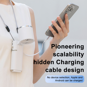 พัดลมพกพาแบบพับได้ขนาดเล็ก รุ่นใหม่ล่าสุด ปี 2025 ชาร์จไฟได้ ใช้กลางแจ้ง ความจุแบตเตอรี่ 6000mAh พร้อมพอร์ต USB และฟังก์ชั่นพาวเวอร์แบงค์ - Product Image 2