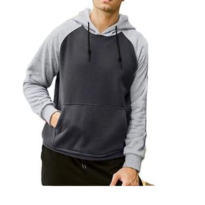 Survêtement décontracté de luxe surdimensionné pour hommes, 100% sweats à capuche en coton, broderie imprimée avec logo personnalisé, couleur unie lourde - Product Image 2