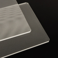 Panneau acrylique éclairé par le bord PMMA 2mm 3mm 4mm 6mm 8mm feuille acrylique LGP à pointillés clairs plaque de guidage de lumière LED