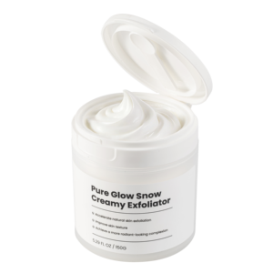 Crème exfoliante crémeuse China SpongillaTech Pure Glow Snow avec éponge hydrolysée pour le visage et le corps, tous types de peau, OEM/ODM disponible - Product Image 3