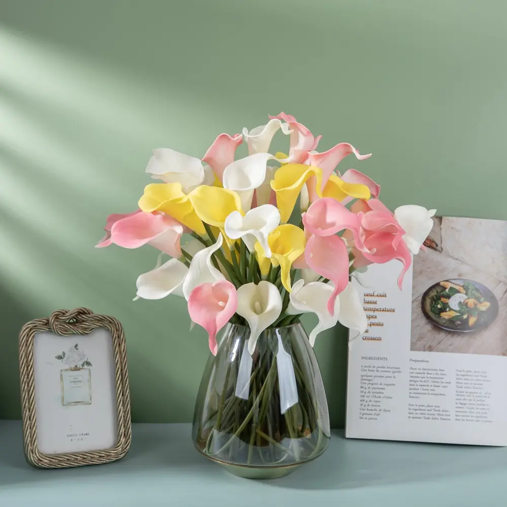 G-Regen Fabrik Preis Großhandel Lieferant echte Berührung Calla Lilie künstliche Blume Amazon heiß verkaufen Wohnkultur