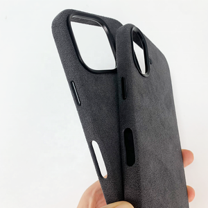 Vente en gros de luxe durable pour <span class=keywords><strong>coque</strong></span> de téléphone <span class=keywords><strong>Alcantara</strong></span> pour <span class=keywords><strong>iPhone</strong></span> 13/<span class=keywords><strong>14</strong></span>/15/16 <span class=keywords><strong>Pro</strong></span> Max Chargement sans fil étanche et magnétique personnalisé - Product Image 4