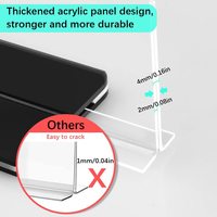 Support d'Affichage de Table et de Bureau en Plastique Acrylique Transparent pour Menu, Format A4/A5/A6, Vente en Gros