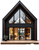 Villa de luxe préfabriquée, villas modulaires en acier léger pour la location de vacances