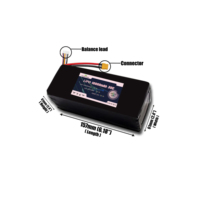 FPV Racing Type Lipo 6S 6000mAh 60C XT60 XT90 Plug Batterie Pack pour FPV Quadcopter