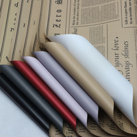 Papier d'emballage pour fleurs Aierflorist King Snow White, papier journal anglais, plastique OPP, imperméable, recyclable, matériaux floraux en papier