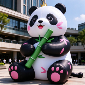 Serie de Pandas Inflables de Dibujos Animados, Mascota de Panda Inflable Gigante Personalizada para Publicidad Exterior y Decoración de Centros Comerciales - Product Image 3