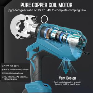 HCT-300A 18 वी बैटरी संचालित हेक्सागॉन हाइड्रोलिक क्रिम्पिंग उपकरण केबल इलेक्ट्रिक क्रिम्पी - Product Image 4