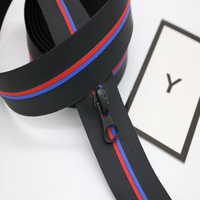 Vente flash Écologique 5 # Fermeture éclair en nylon imperméable multi-couleurs personnalisable en PU pour vêtements et sacs
