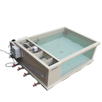 Système compact de bassin à poissons carré Cowater SFT-05 avec filtre, en PP de qualité alimentaire, traitement de l'eau pour bassin à koïs, entretien quotidien facile