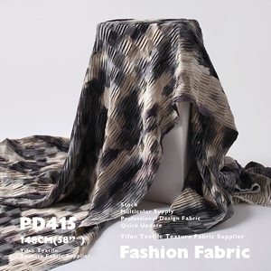 Nouveau Design abstrait éclaboussé d'encre Satin <span class=keywords><strong>Origami</strong></span> Texture <span class=keywords><strong>tissu</strong></span> plissé pour vêtements Thobe matelas canapé t-shirt - Product Image 6