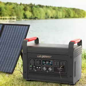 大容量便携式太阳能发电站锂离子电池220V 2000W太阳能发电机家用太阳能发电机