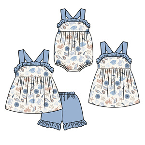 Completo Estivo Casual da <span class=keywords><strong>Bambina</strong></span> Tiaose, 2 Pezzi Senza Maniche con <span class=keywords><strong>Pantaloncini</strong></span>, in Morbido Poliestere/<span class=keywords><strong>Cotone</strong></span> - Product Image 6