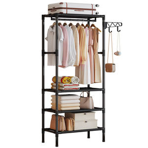 <span class=keywords><strong>Perchero</strong></span> Multifuncional de <span class=keywords><strong>Metal</strong></span> con Diseño Moderno y Simple para Almacenamiento en el Dormitorio - Product Image 1