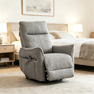 Fauteuil releveur <span class=keywords><strong>inclinable</strong></span> moderne à moteur unique pour personnes âgées, fauteuil médical en tissu avec structure en bois, mobilier <span class=keywords><strong>de</strong></span> salon pour la maison - Product Image 1
