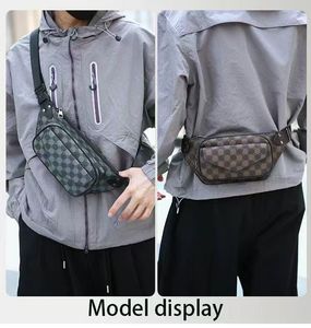 Bolso de Hombro de Nylon para <span class=keywords><strong>Hombre</strong></span>, Primavera 2026, Diseño Moderno con Cierre de Cremallera y Estampado, Hecho en China - Product Image 5
