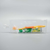 Sac à fermeture éclair de marque Binkey, vente en gros, sac à fermeture éclair, sac en PVC Eva, sac à fermeture éclair personnalisé pour brosse à dents, emballage debout avec logo