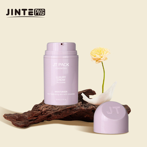 Custom 50ml 100ml PP Airless Bottle Lotion Pump <strong>Spray</strong> Pump <strong>Pink</strong> Grey Round Bottom Cosmetic Plastic Dispensing Container - Product Image 1