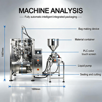Automatische 500ml 1L oliezakjes vul- en verpakkingsmachine, machine voor het verpakken van eetbare olie in zakjes, machine voor het verpakken van zonnebloem- en palmolie