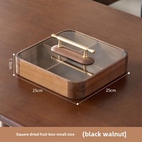 Nouveau plateau de fruits en bois massif de Style chinois ménage divisé fin d'année fruits et noix assiette à bonbons plat boîte de rangement pour les fêtes