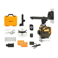 Offre Spéciale – Niveau laser croisé rotatif automatique 3D vert 360° à 12 lignes, auto-nivelant, précision 2 mm/7 m, portée 0-20 m