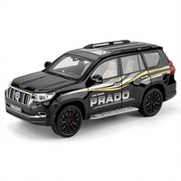 Modelo de Auto SUV Land Cruiser LC300 a Escala 18 con Sonido y Luces, Colección de Juguetes Metálicos