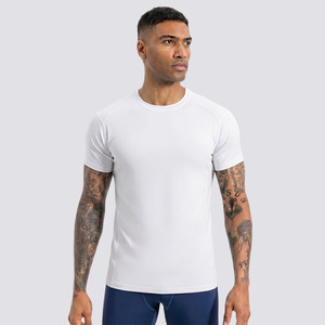 Camiseta Deportiva de Manga Corta para Hombre, de Secado Rápido, Transpirable, Cuello Redondo, Informal, para Gimnasio - Product Image 1