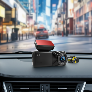 Caméra de tableau de bord universelle 4K HD à double objectif avec contrôle par application, vision nocturne supérieure, enregistrement audio, moniteur de stationnement 512 Go et Wi-Fi - Product Image 1