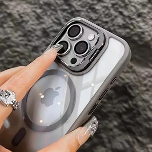 Coque de téléphone <span class=keywords><strong>transparente</strong></span> invisible pour iPhone 16 Promax, compatible avec Apple 15, avec film de protection d'objectif à motif CD, coque de téléphone 14 - Product Image 6