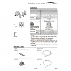 Regulador electroneumático compacto SMC, piezas neumáticas de - Product Image 1