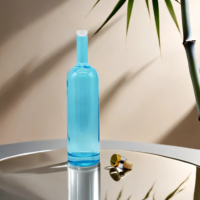 Bouteilles en verre vides transparentes pour essai de prototypes, pour la vérification de l'emballage de nouveaux produits (bourbon, vodka, spiritueux)