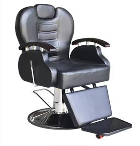 2026 DAOMENG Fauteuil de coiffure rétro inclinable et relevable, pour salon de coiffure et barbier, avec bac à shampoing intégré, direct usine - Product Image 1