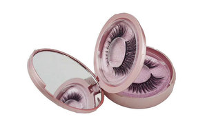 New False Eyelash Storage Case with Makeup Mirror Convenient - Product Image 3