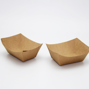 Paleta de embalaje de alimentos de pulpa de papel Kraft respetuosa con el medio ambiente, caja de envío UV desechable, fideos de Sushi, <span class=keywords><strong>Churros</strong></span>, cualquier lámina - Product Image 2