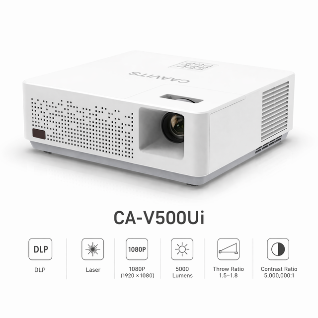 CAAVITS OEM 5000 Ansi Lumens DLP Laser Smart Projector Android 1080p WiFi Video Proyector For Boardroom Presentation Projectors