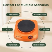 En stock Plaque de cuisson électrique mini portable 500W à brûleur unique pour thé et café