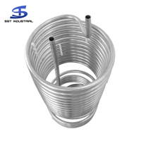 Haute Performance 304 316 Spirale Sans Soudure En Acier Inoxydable Tuyau De Refroidissement Bobine Tube Serpentine Refroidissement Tube Bobine Échangeurs De Chaleur