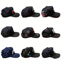 Topi Kanvas Vintage Argyle Factory Snapback 5-Panel Flat Brim |   Logo Bordir 3D Unisex Katun Tahan Air Sporty Olahraga