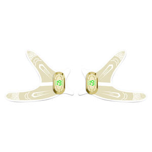 Appareil de beauté pour les yeux, appareil de lifting des yeux à micro-courant avec patchs en film jetables, élimination des rides, soin des cernes, TPE+Hydrogel - Product Image 4