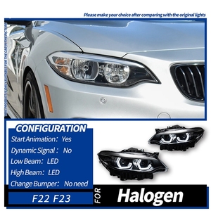 Fari a LED per <span class=keywords><strong>BMW</strong></span> Serie 2 F22 F23 2014-2021, Stile M2 CS con DRL Esagonale, Gruppo Ottico Adattivo a LED - Product Image 2