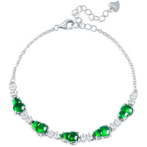 Bracelet en jade naturel vert gourde, bijoux pour femmes en argent S925, Design Original, breloque de style chinois D801 - Product Image 5