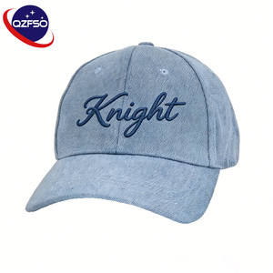 หมวกเบสบอลปักลายตามสั่ง QZFSO แบบ 6 แผง ขายส่ง คุณภาพสูง ผ้าฝ้ายสีซีด ทรงไม่แข็ง หมวกแก๊ปแบบ Snapback สไตล์ Dad Trucker - Product Image 1