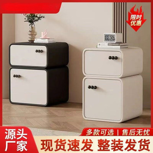 Modern Minimalist <b>Bedside</b> Table Creamy <b>White</b> Storage <b>Cabinet</b> For Children's Room Bedroom Furniture - Product Image 5